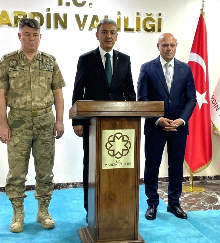 Mardin Valisi Akkoyun, "Asayiş ve Güvenlik Değerlendirme Toplantısı'nın ardından açıklamalarda bulundu