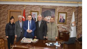 Mardin Gazeteciler Cemiyeti Kızıltepe Kaymakamını Ziyaret etti