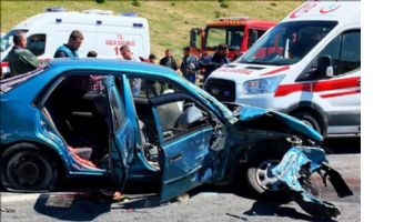 Mardin`de zincirleme trafik kazası: 9 yaralı