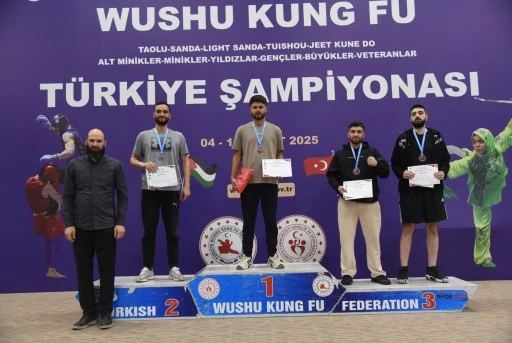 Türkiye Wushu Kung-Fu  Şampiyonasında Altın Madalya Artuklu  Üniversitesinin  oldu